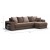 Дубай угловой диван Велюр Монолит мокко, Монолит латте Дубай угловой диван Велюр Монолит мокко, Монолит латте