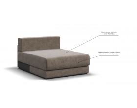 Ричмонд Модуль оттоманка Велюр Роял тауп