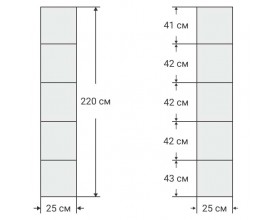 Стеллаж 220 Орех Селект