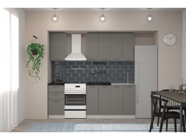 Кухня Марсель 1.6 Фреш Графит