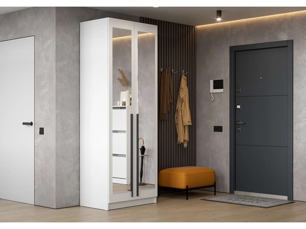 Шкаф Берген ШК-800.2 белое дерево