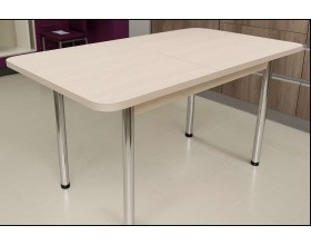 Уценка. Стол обеденный раздвижной 16мм. ПОСТФОРМИНГ 16мм 70*110(140)см-055 Берёза