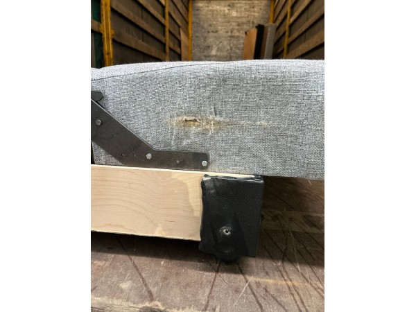 Уценка. Диван Лондон рогожка серая 120 ППУ 10/8330