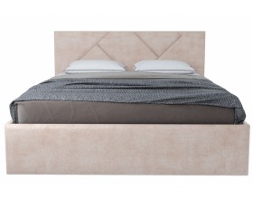 Распродажа. Кровать Лима 1,6 бежевая Velutto 04 (Велюр)