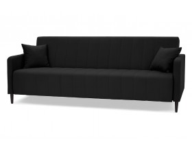 Диван Ральф вельвет чёрный
