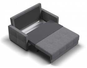 Диван двухместный Мартин Велюр Монолит сталь