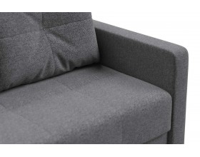 Диван двухместный Мартин Велюр Монолит сталь