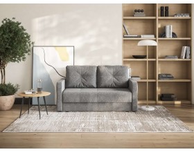 Диван двухместный Мартин Велюр Монолит сталь