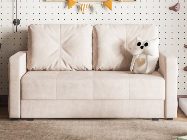 Диван двухместный Мартин Велюр Монолит латте