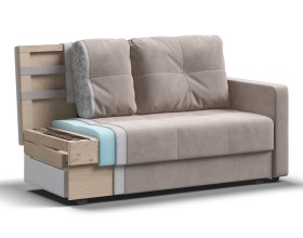 Диван двухместный Мартин Велюр Монолит латте