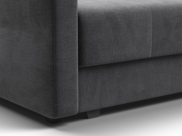 Диван двухместный Мартин Велюр Монолит серый
