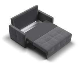 Диван двухместный Мартин Велюр Монолит серый