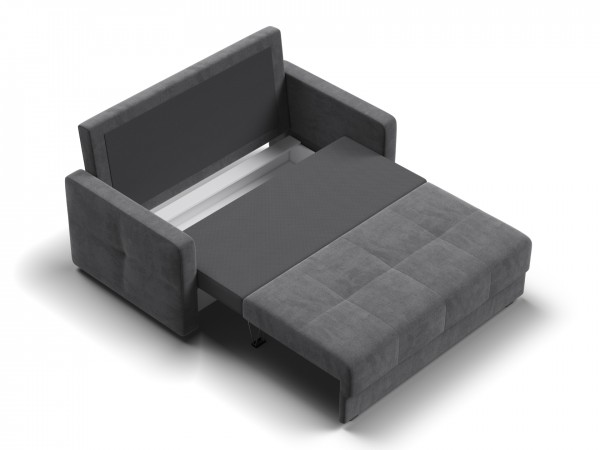 Диван двухместный Мартин Велюр Монолит серый