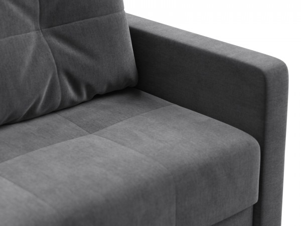 Диван двухместный Мартин Велюр Монолит серый