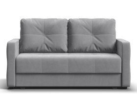 Диван двухместный Мартин Велюр Монолит сталь