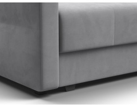 Диван двухместный Мартин Велюр Монолит сталь