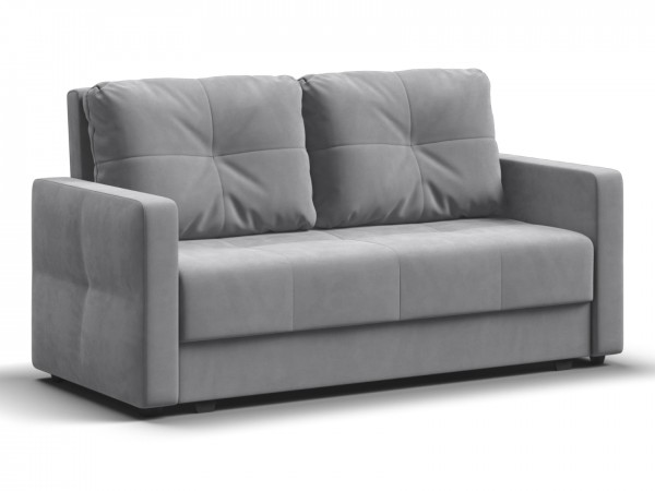 Диван двухместный Мартин Велюр Монолит сталь