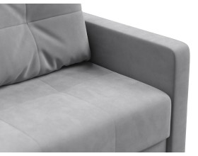 Диван двухместный Мартин Велюр Монолит сталь