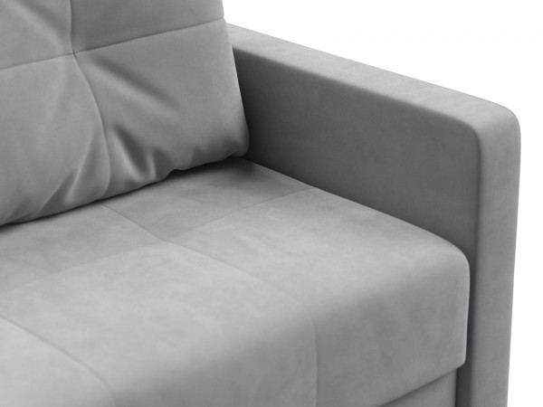 Диван двухместный Мартин Велюр Монолит сталь