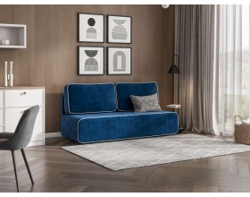 Диван Уно Мини Велюр Монолит сталь