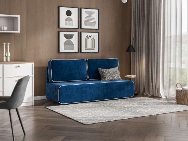 Диван Уно Мини Monolit синий