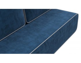 Диван Уно Мини Велюр Монолит сталь