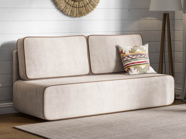 Диван Уно Мини Велюр Монолит латте