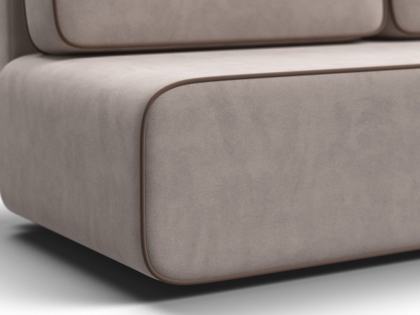 Диван Уно Мини Велюр Монолит латте