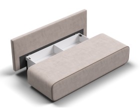 Диван Уно Мини Велюр Монолит латте