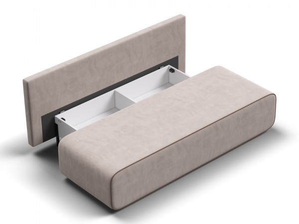 Диван Уно Мини Велюр Монолит латте