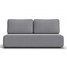 Диван Уно Мини Велюр Монолит сталь