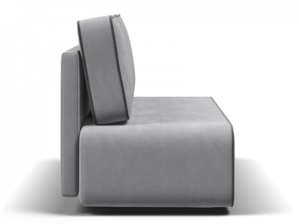 Диван Уно Мини Велюр Монолит сталь