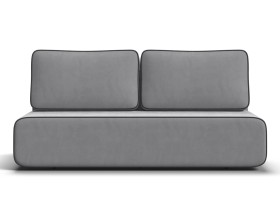 Диван Уно Мини Велюр Монолит сталь