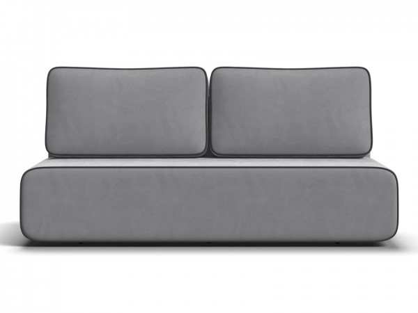 Диван Уно Мини Велюр Монолит сталь