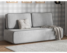 Диван Уно Мини Велюр Монолит сталь