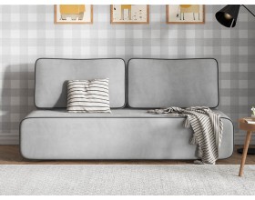 Диван Уно Мини Велюр Монолит сталь