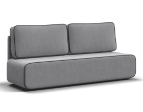 Диван Уно Мини Велюр Монолит сталь