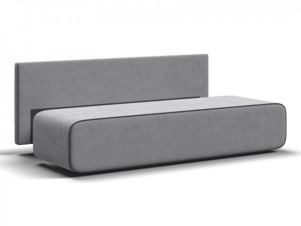 Диван Уно Мини Велюр Монолит сталь