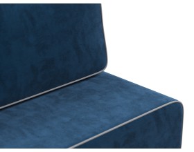 Диван Уно Мини Велюр Монолит синий