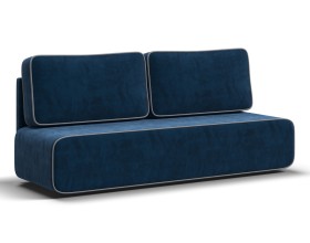 Диван Уно Мини Велюр Монолит синий