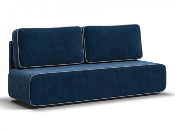 Диван Уно Мини Велюр Монолит синий