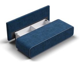 Диван Уно Мини Велюр Монолит синий