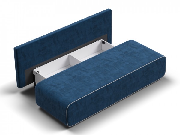 Диван Уно Мини Велюр Монолит синий