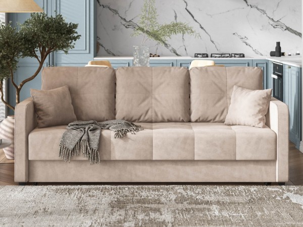 Диван Морган Велюр Монолит латте