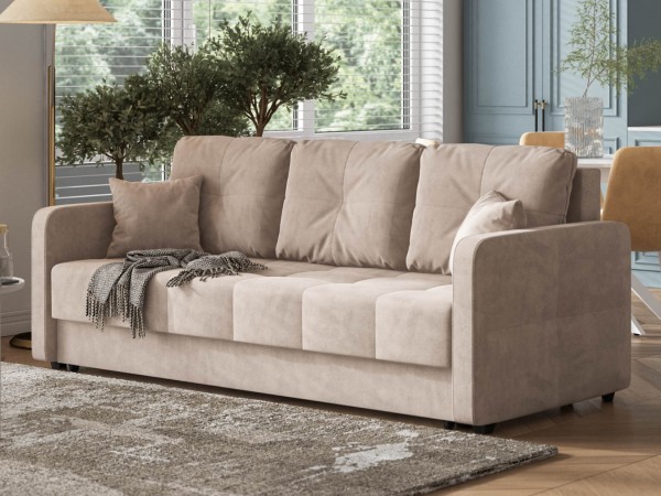 Диван Морган Велюр Монолит латте