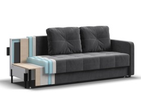 Диван Морган Велюр Монолит серый