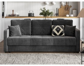 Диван Морган Велюр Монолит серый