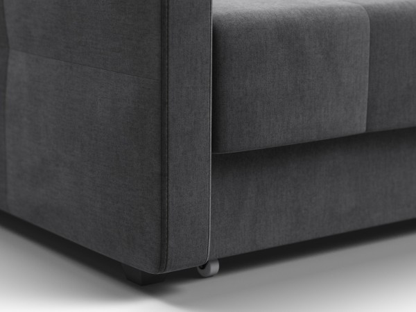 Диван Морган Велюр Монолит серый