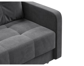 Диван Морган Велюр Монолит серый