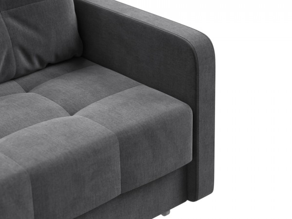 Диван Морган Велюр Монолит серый